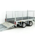 Ifor Williams Baumaschinenanhänger GX105 HD 3,5t, Auffahrrampe, Gitter