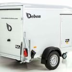 Debon Kofferanhänger DK R255, 125 x 255 cm, Höhe 156 cm, grau