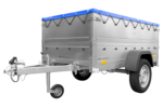 Unitrailer Kippanhänger Garden Trailer 200 KIPP, 750 kg, mit Aufsätzen und Flachplane